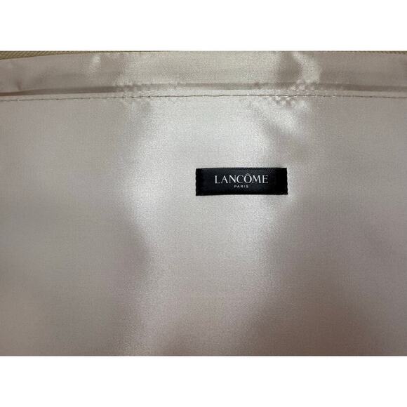 LANCOME Gold Cosmetic Travel Bag Rose Embossed Carry Case Vanity Organizer - #2 - Picture 3 of 12